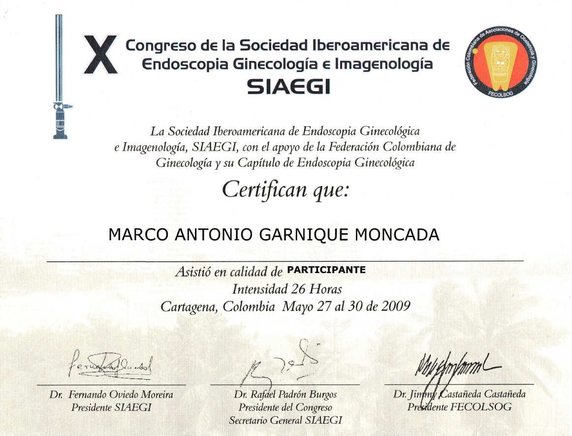 Certificado 18